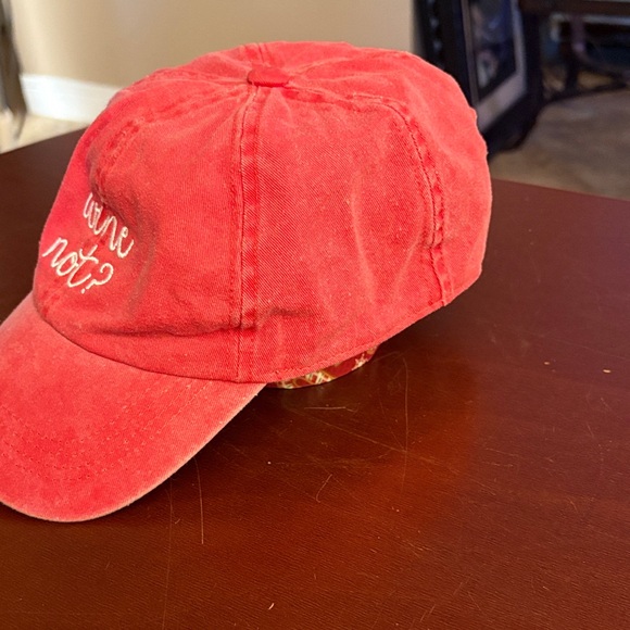 David and Young Hat Baseball Adjustable Wine Drinking Red 'Wine Not?' - Picture 4 of 9